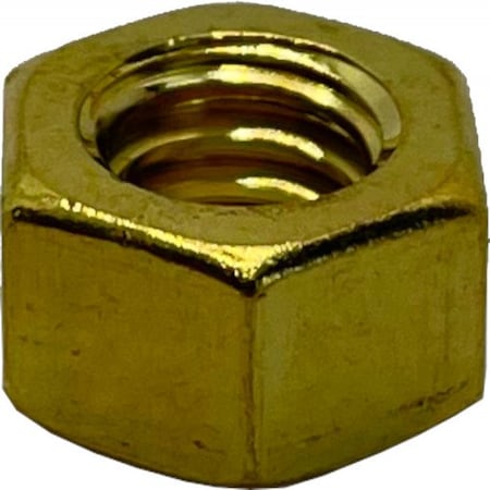 Machine Screw Nut, #12-24, Brass, Plain